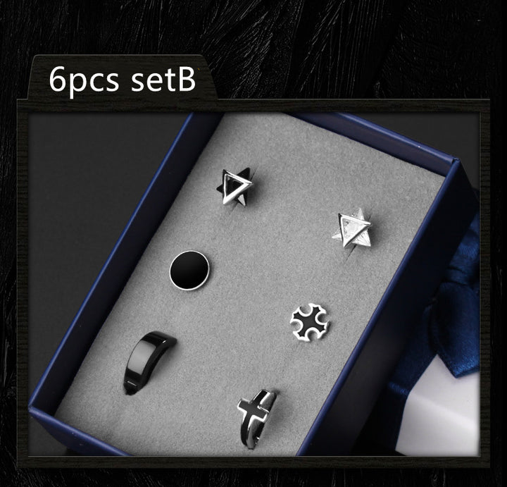 925 Silver Men''s Earrings single fashionable silver earrings.