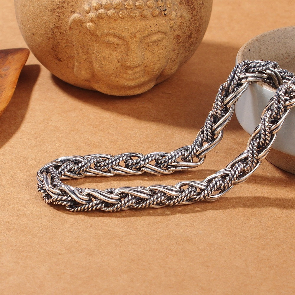 925 Sterling Silver Rope Chain Necklace for Men | Banabella.