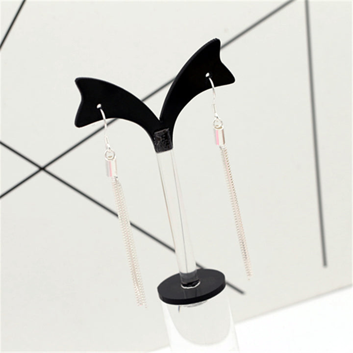 925 Sterling Silver Long Tassel Earrings - Ethnic Style Threader Earrings.