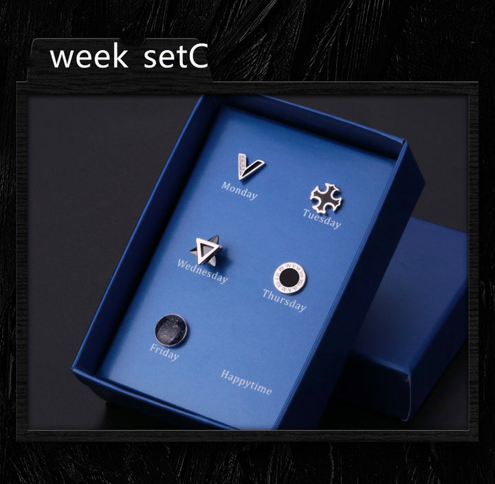 925 Silver Men''s Earrings single fashionable silver earrings.