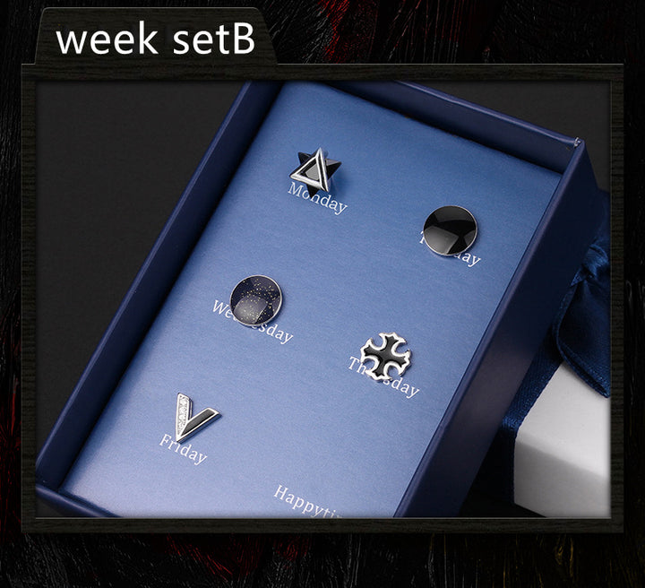 925 Silver Men''s Earrings single fashionable silver earrings.