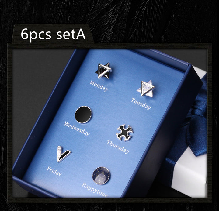 925 Silver Men''s Earrings single fashionable silver earrings.