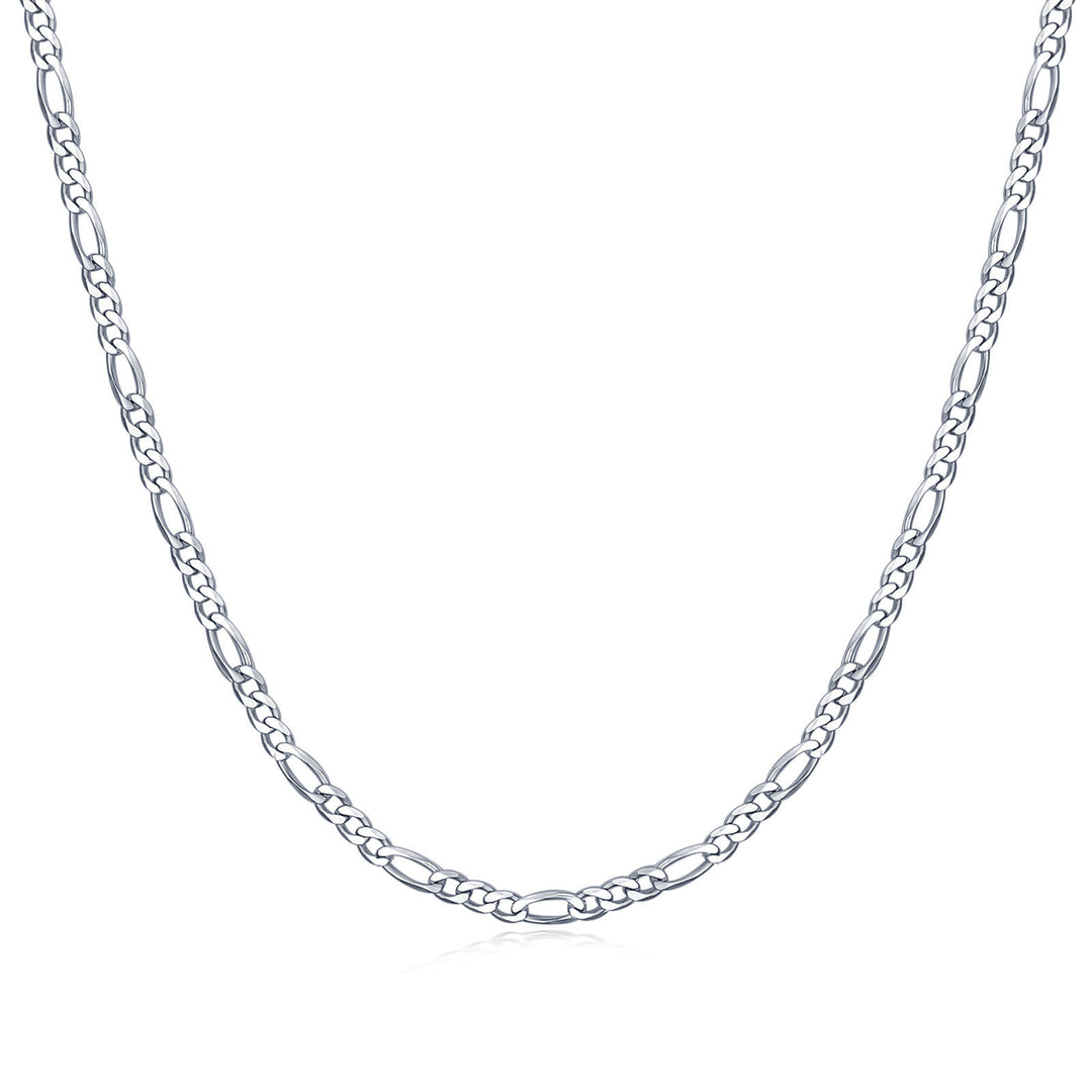 Figaro Link Chain in Sterling Silver.