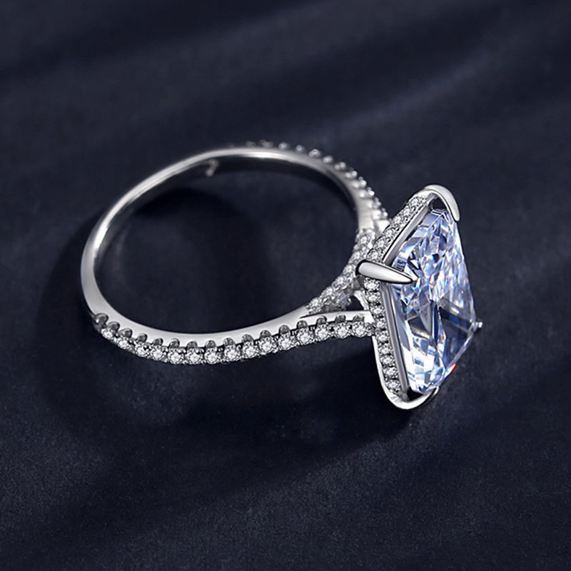 S925 Sterling Silver Simulation Diamond Ring