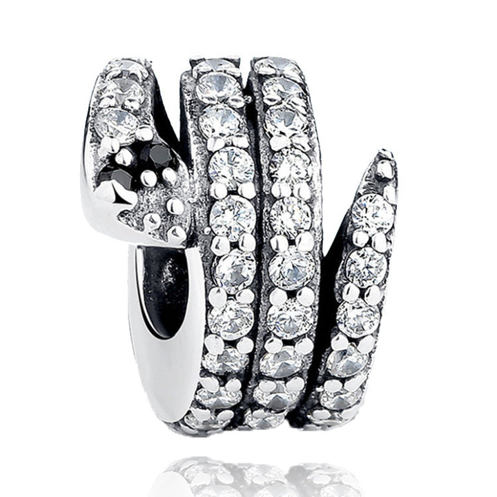 Zodiac snake 925 sterling silver beads.