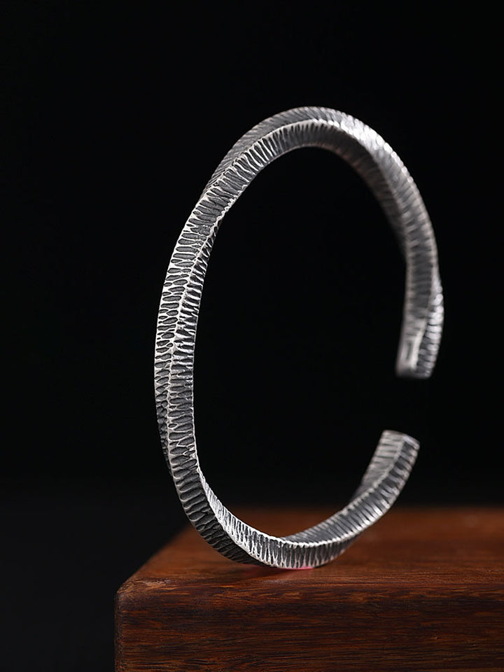 999 Sterling Silver Mobius Ring Bracelet For Men And Women.
