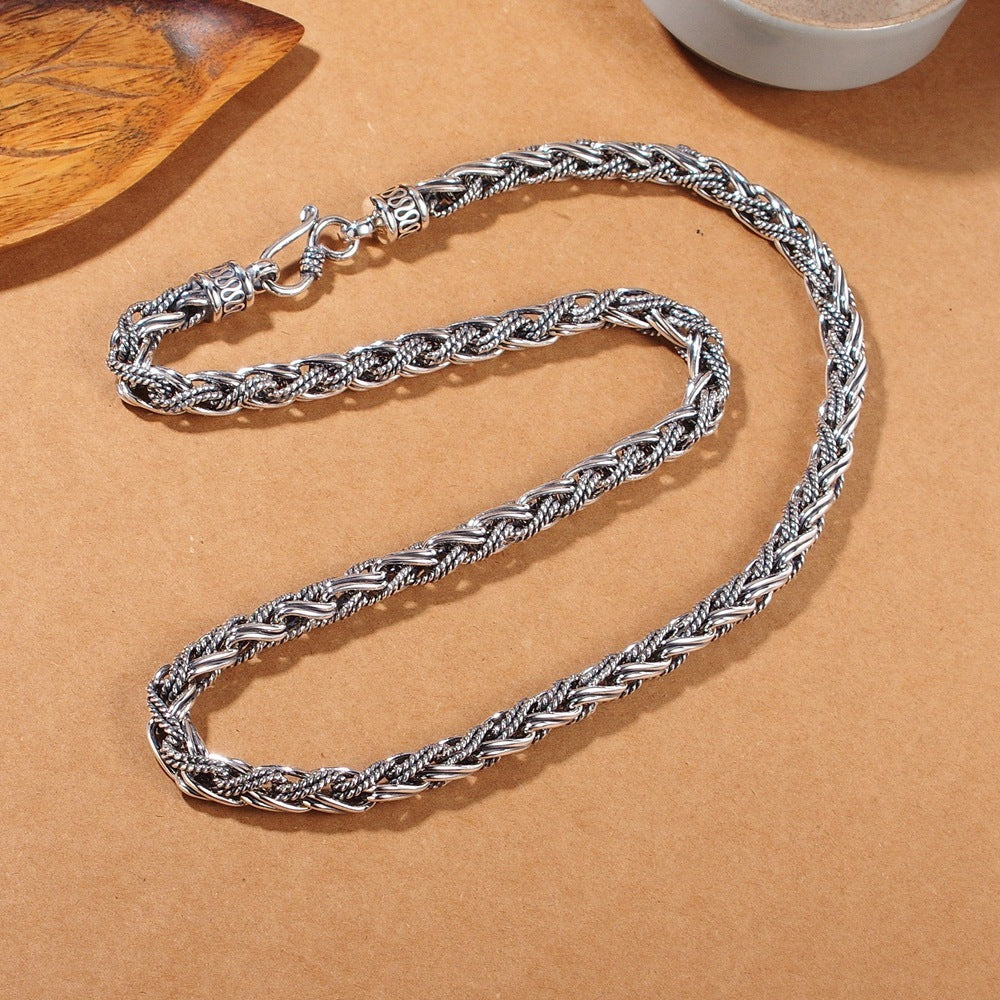 925 Sterling Silver Rope Chain Necklace for Men | Banabella.
