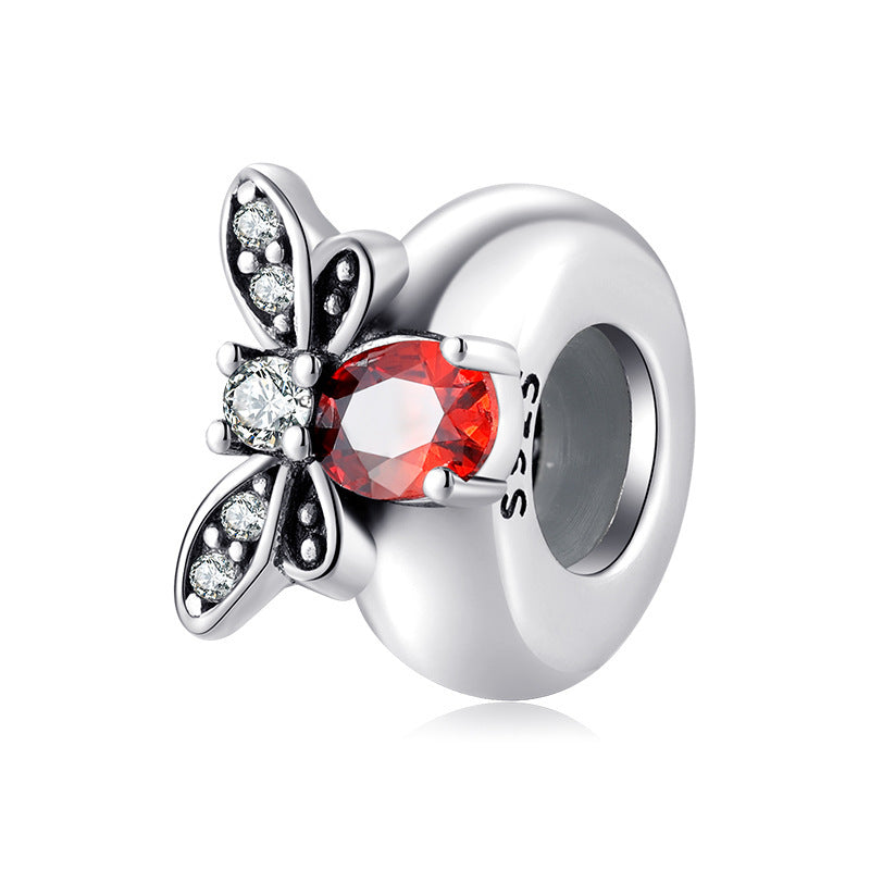 925 Sterling Silver Insect Charm Beads - DIY Bracelet Spacer Beads Set.