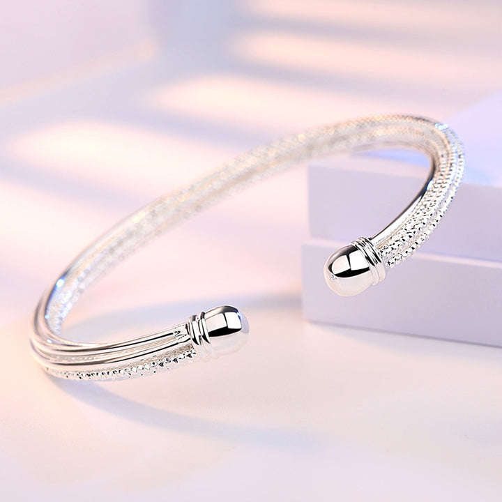 925 Sterling Silver Bracelet for Women | Adjustable Cuff