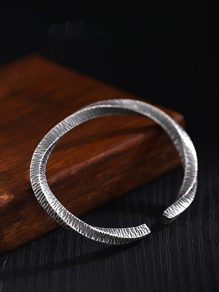 999 Sterling Silver Mobius Ring Bracelet For Men And Women.