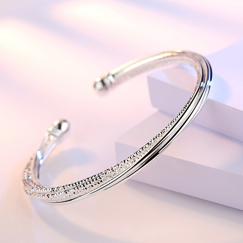 925 Sterling Silver Bracelet for Women | Adjustable Cuff