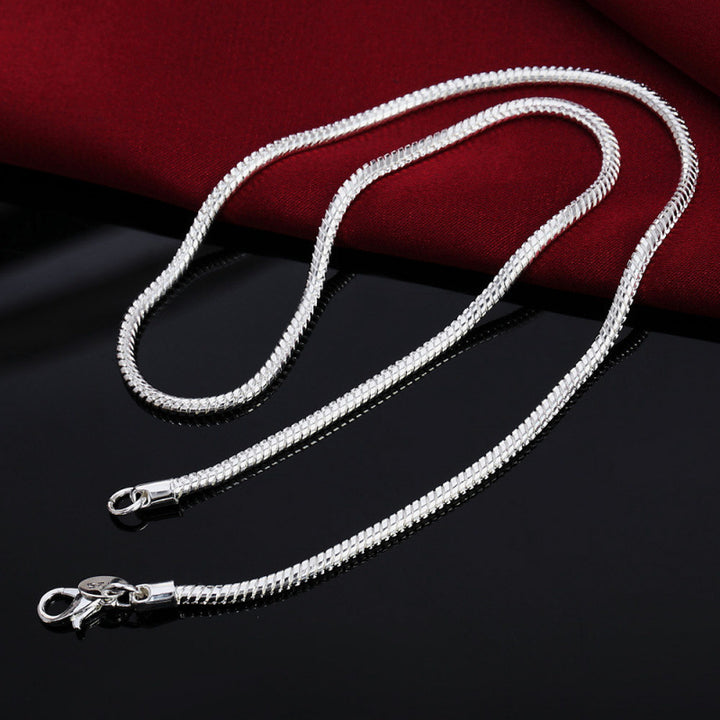 925 Sterling Silver Solid Snake Chain.