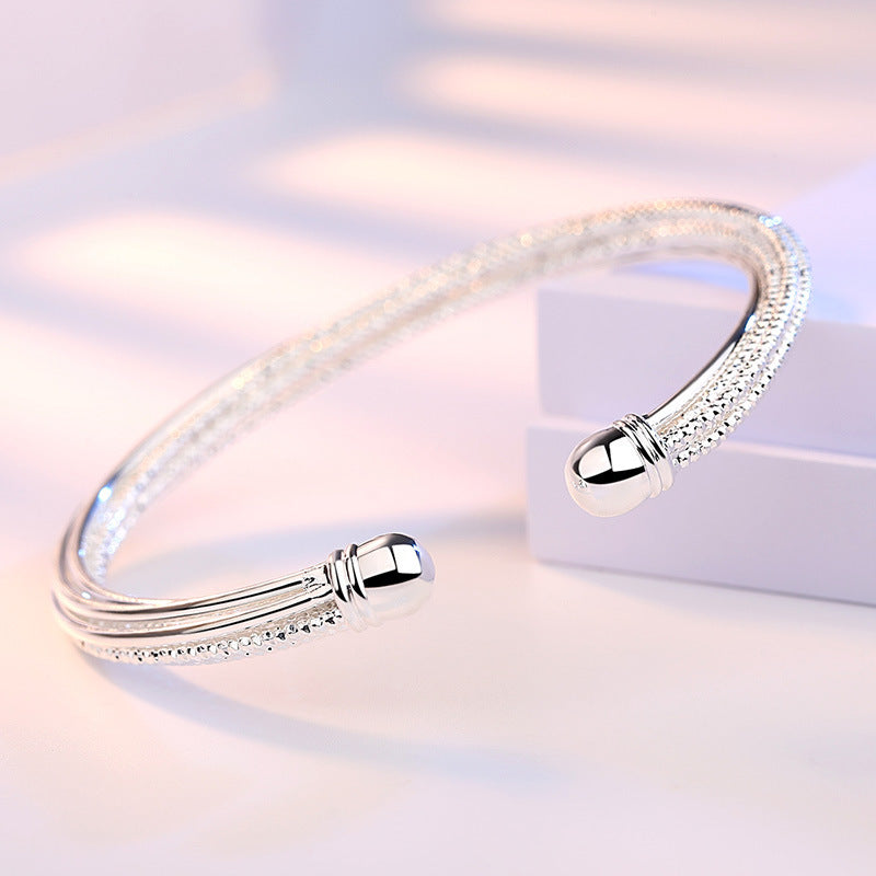 925 Sterling Silver Bracelet for Women | Adjustable Cuff