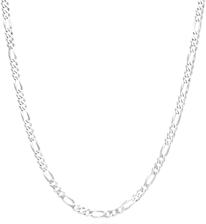 Figaro Link Chain in Sterling Silver.