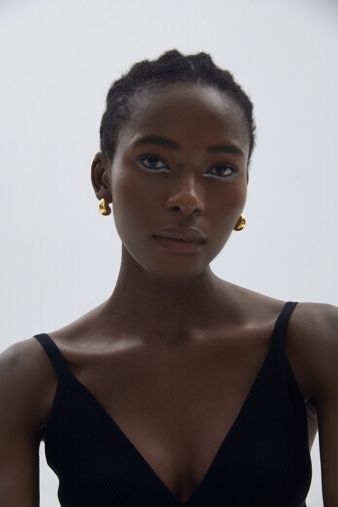 Modern Thickness S999 Sterling Silver Electroforming Huggie Hoop Earrings