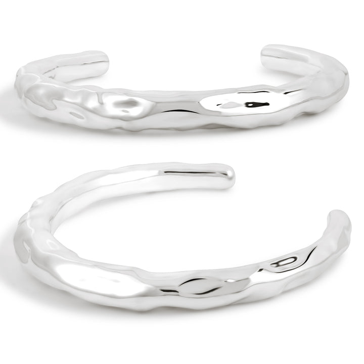 Holiday Irregular 999 Sterling Silver Golden Torque Choker