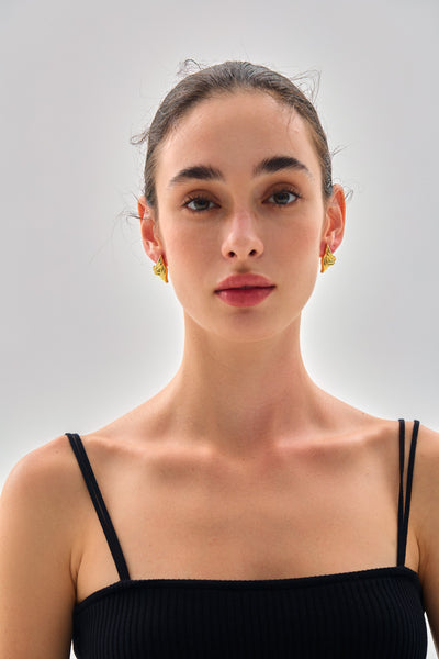 Exaggerated 999 Pure Silver Triangle Wings Chunky Hollow Lightweight Electroforming Fashion Statement Jewelry for Women Earrings