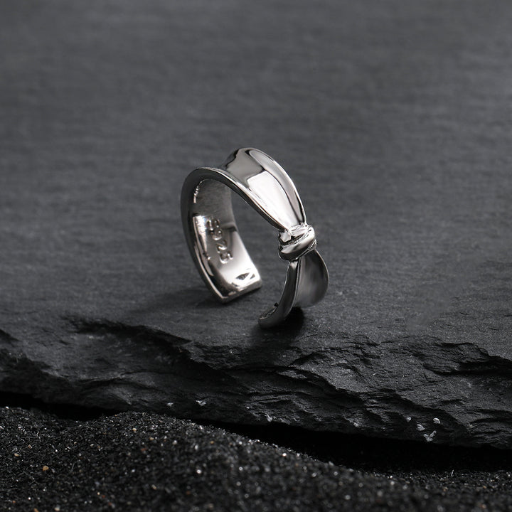 Girl Fashion Knot 925 Sterling Silver Non-Pierced Earring(Single)