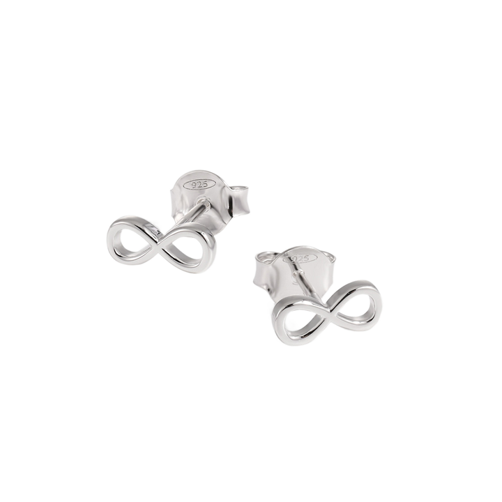 Gift Hollow Infinite ∞ 925 Sterling Silver Stud Earrings