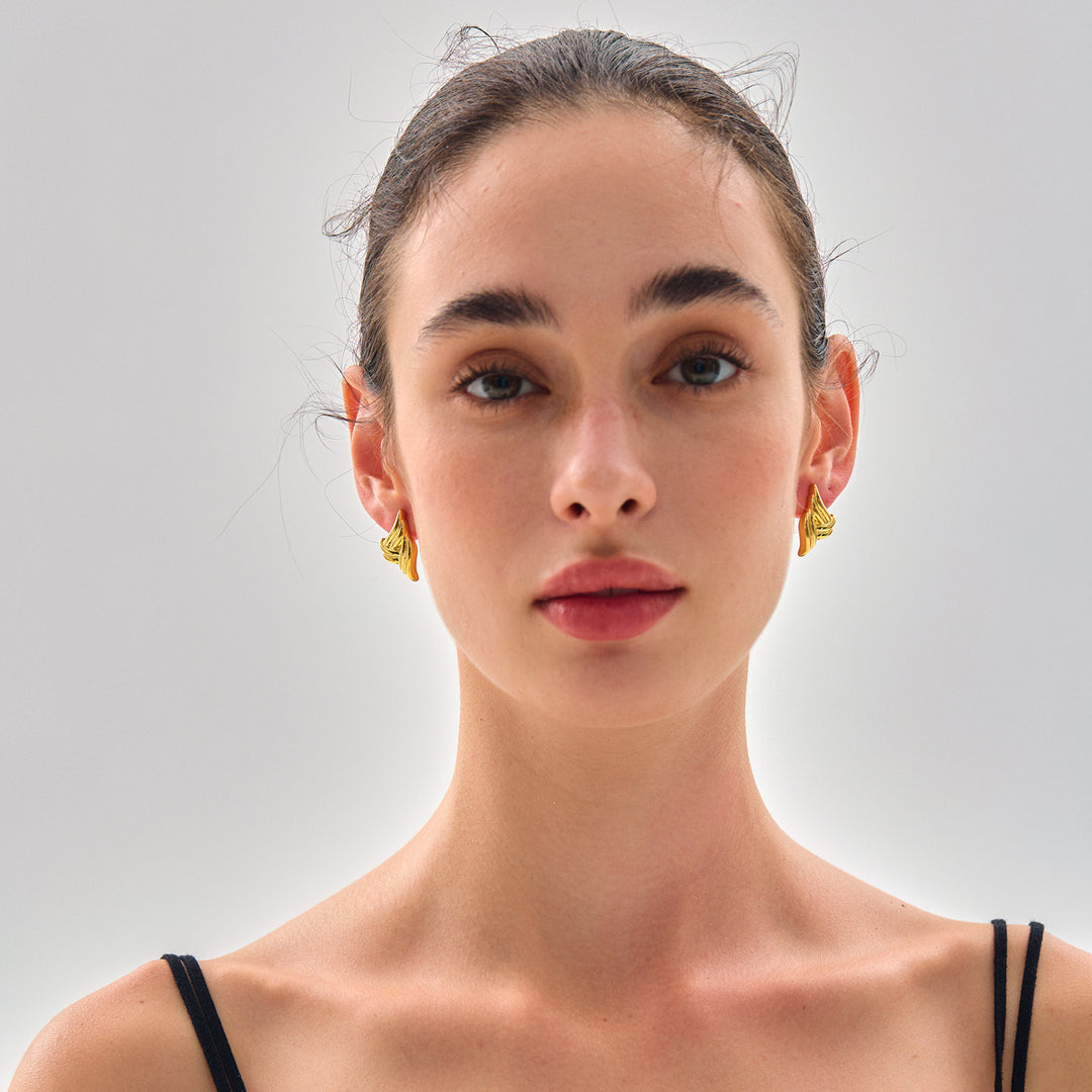 Exaggerated 999 Pure Silver Triangle Wings Chunky Hollow Lightweight Electroforming Fashion Statement Jewelry for Women Earrings