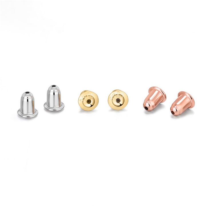 Fashion Disc Bullet 925 Sterling Silver DIY Earring Backs