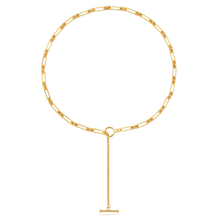 Office OT Shape Knot Chain 925 Sterling Silver Necklace