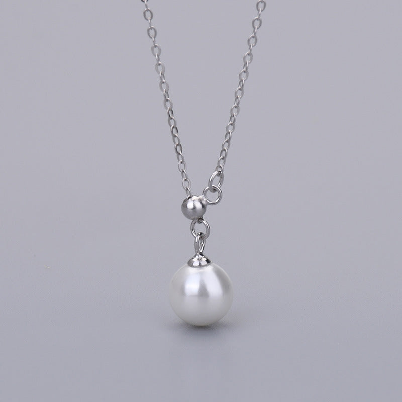 Lariat Y Necklace 925 Silver - Adjustable Slider Chain Delicate Layering Necklace