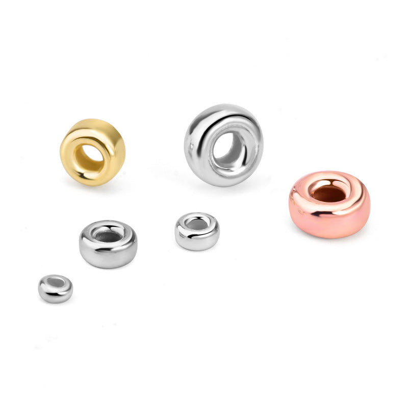 Cute Bread 925 Sterling Silver DIY Bead Caps