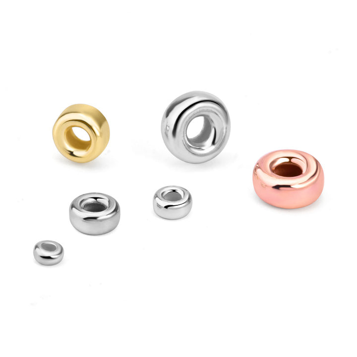 Cute Bread 925 Sterling Silver DIY Bead Caps