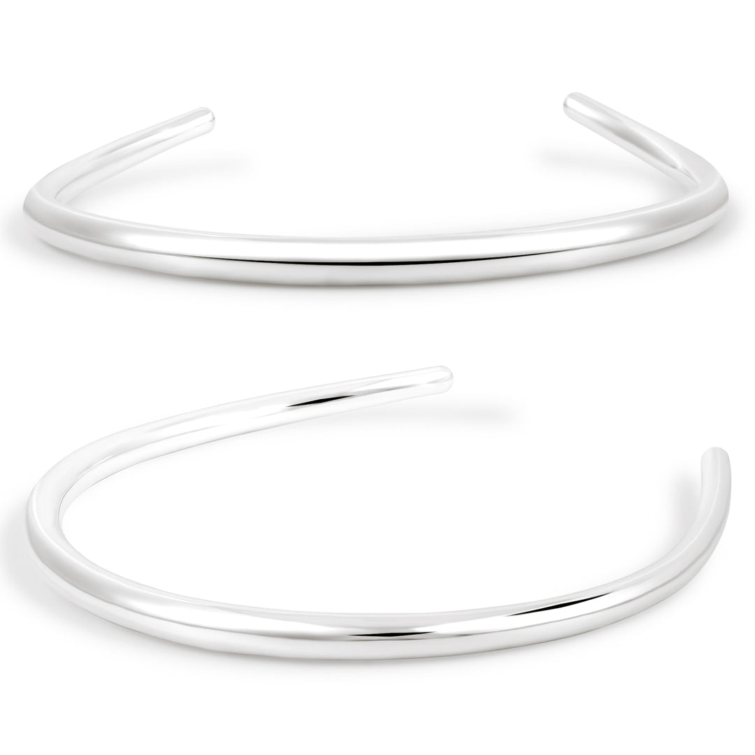 Women Extremely Fine 999 Sterling Silver Golden Torque Choker