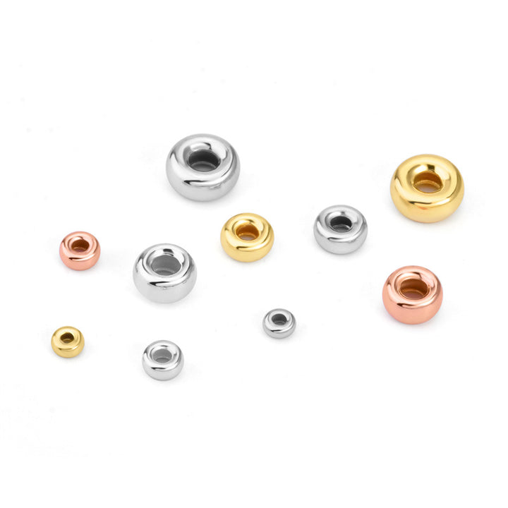 Cute Bread 925 Sterling Silver DIY Bead Caps