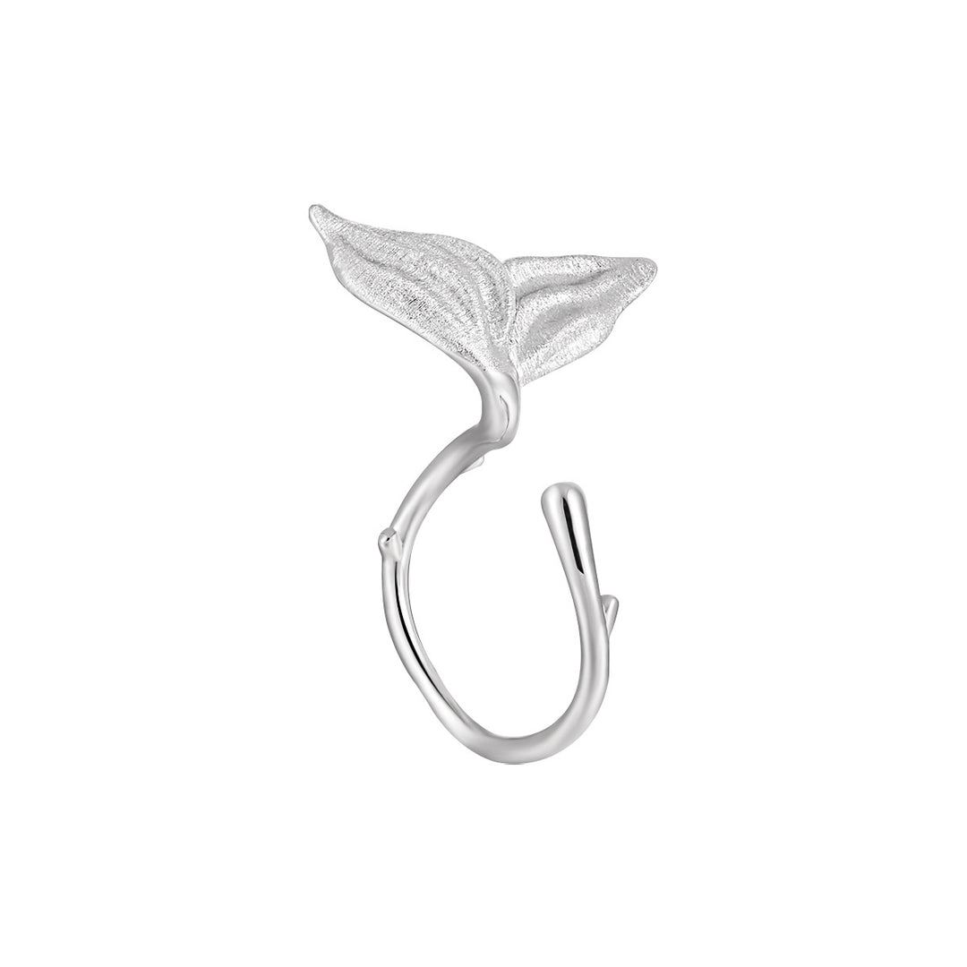 Girl Gift Mermaid Tail 925 Sterling Silver Adjustable Ring