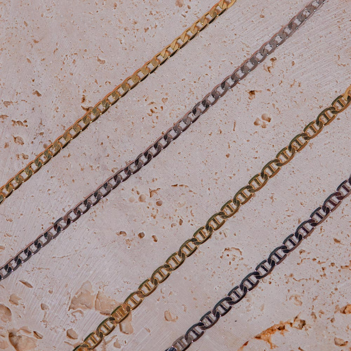 Fashion Hollow Pig Nose Chain 925 Sterling Silver Stacking Chain Necklace