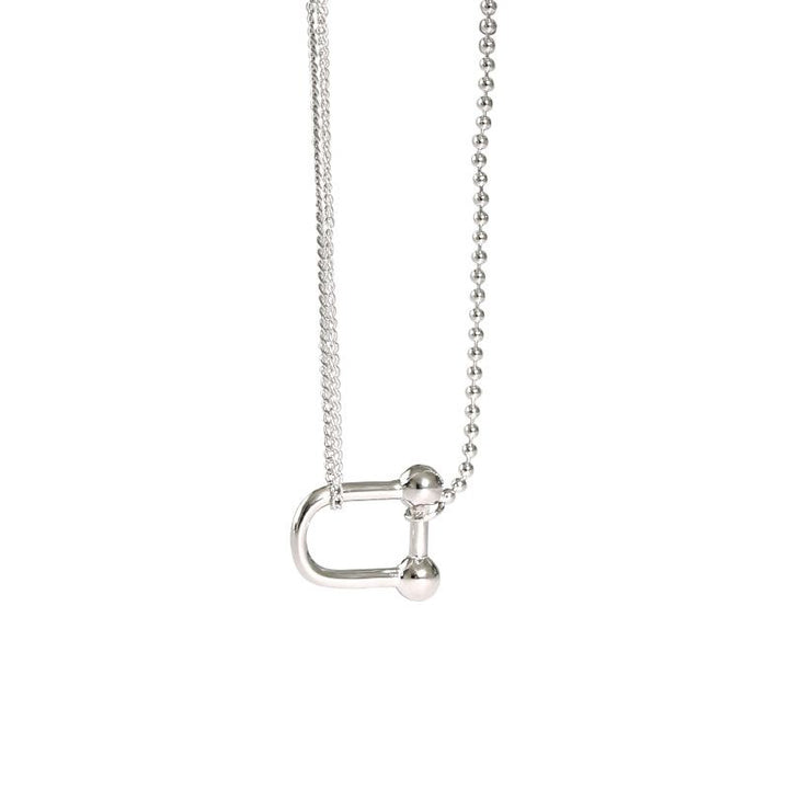 U Shape Fashion 925 Sterling Silver Necklace
