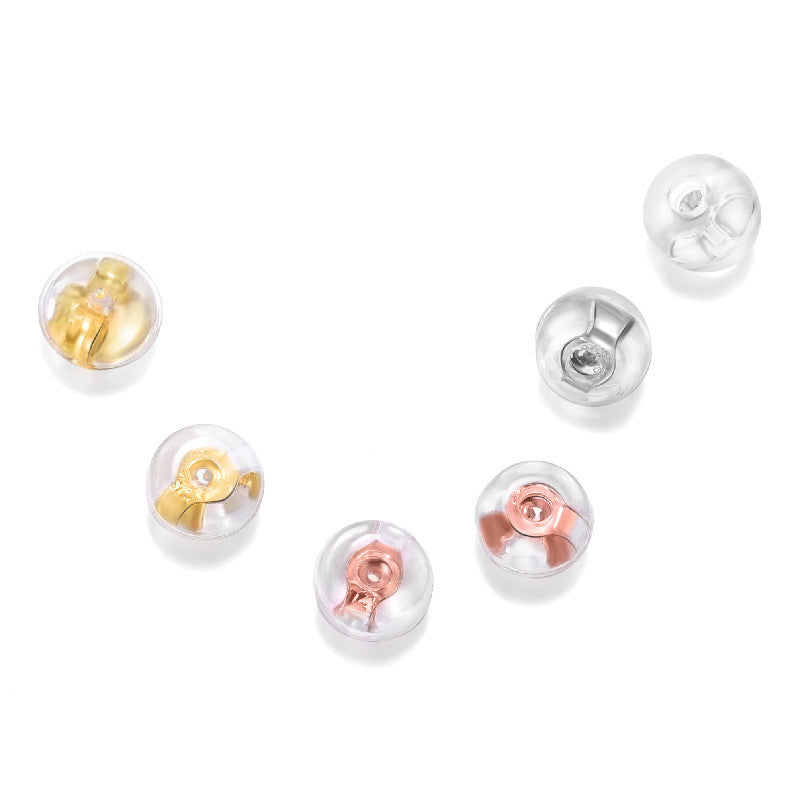 Fashion Disc Bullet 925 Sterling Silver DIY Earring Backs