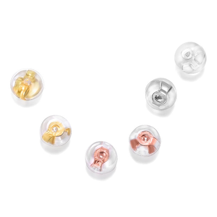 Fashion Disc Bullet 925 Sterling Silver DIY Earring Backs