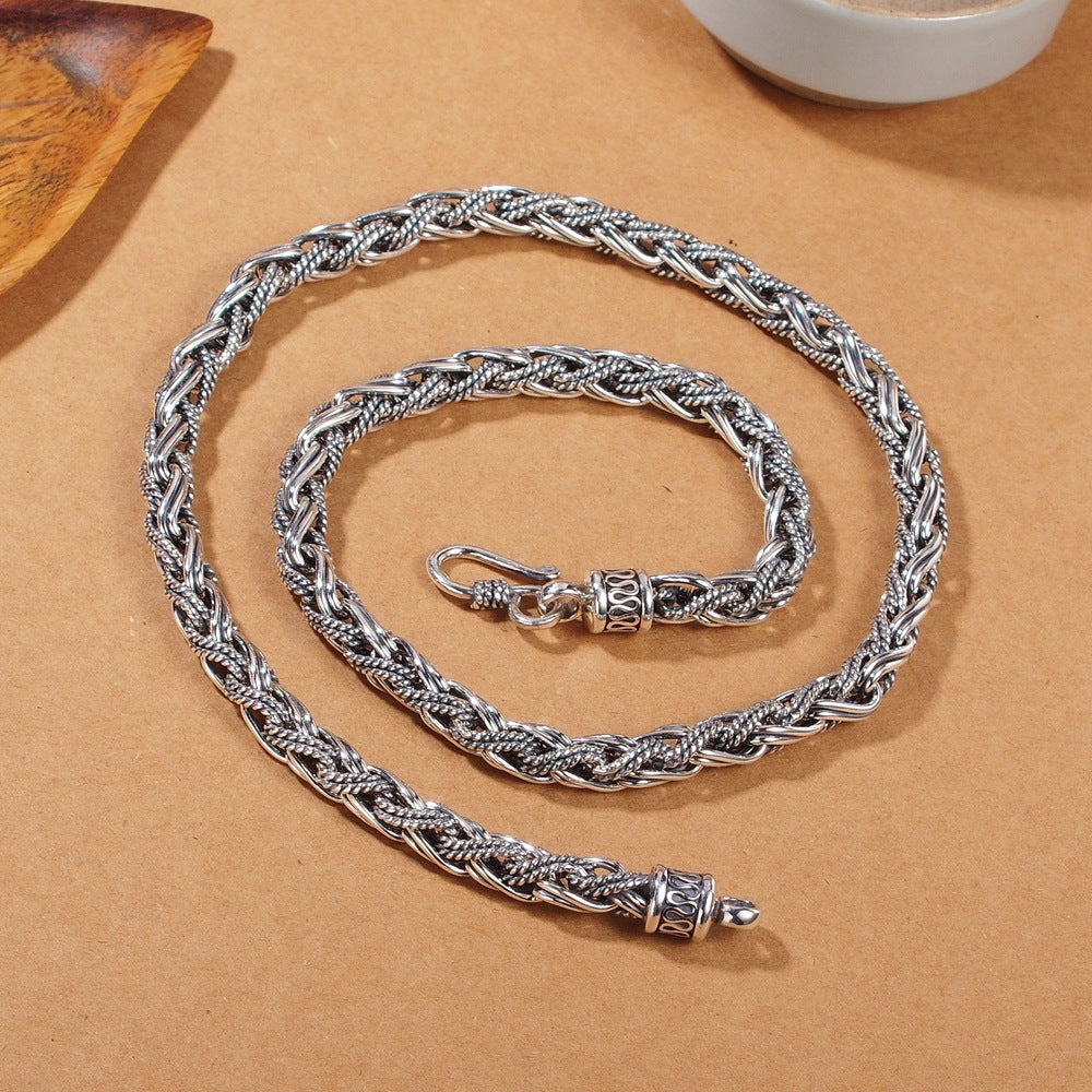 925 Sterling Silver Rope Chain Necklace for Men | Banabella.