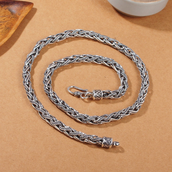 925 Sterling Silver Rope Chain Necklace for Men | Banabella.