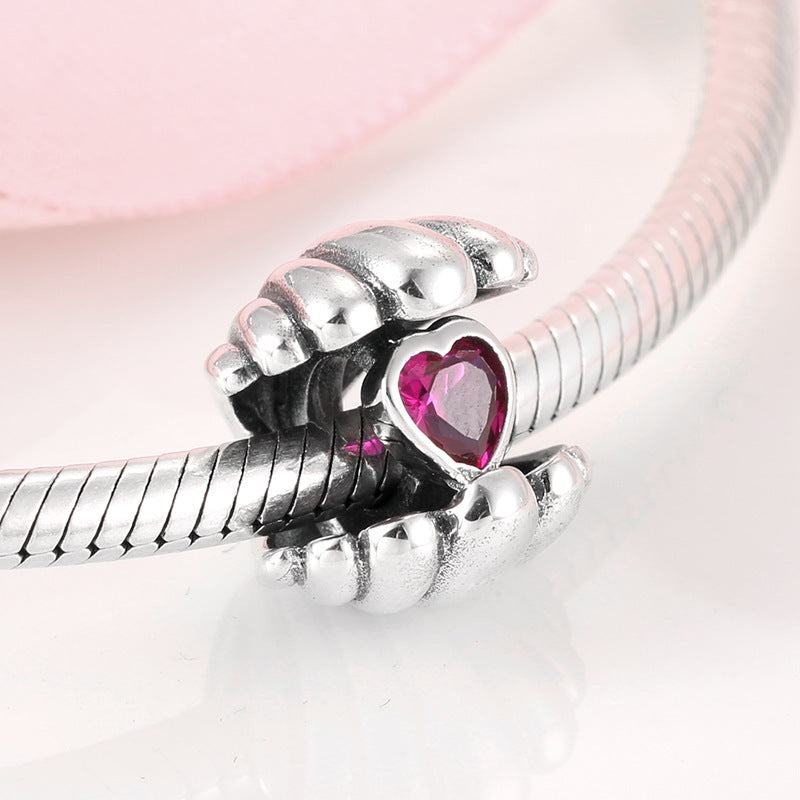 S925 Sterling Silver Beads Cute Insect Series Jewelry Plug Spacer Beads DIY Accessories Beads Enamel Color Silver Jewelry.