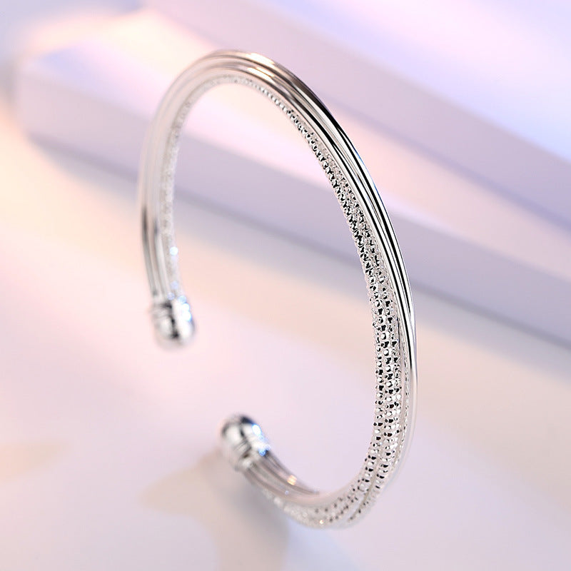 925 Sterling Silver Bracelet for Women | Adjustable Cuff